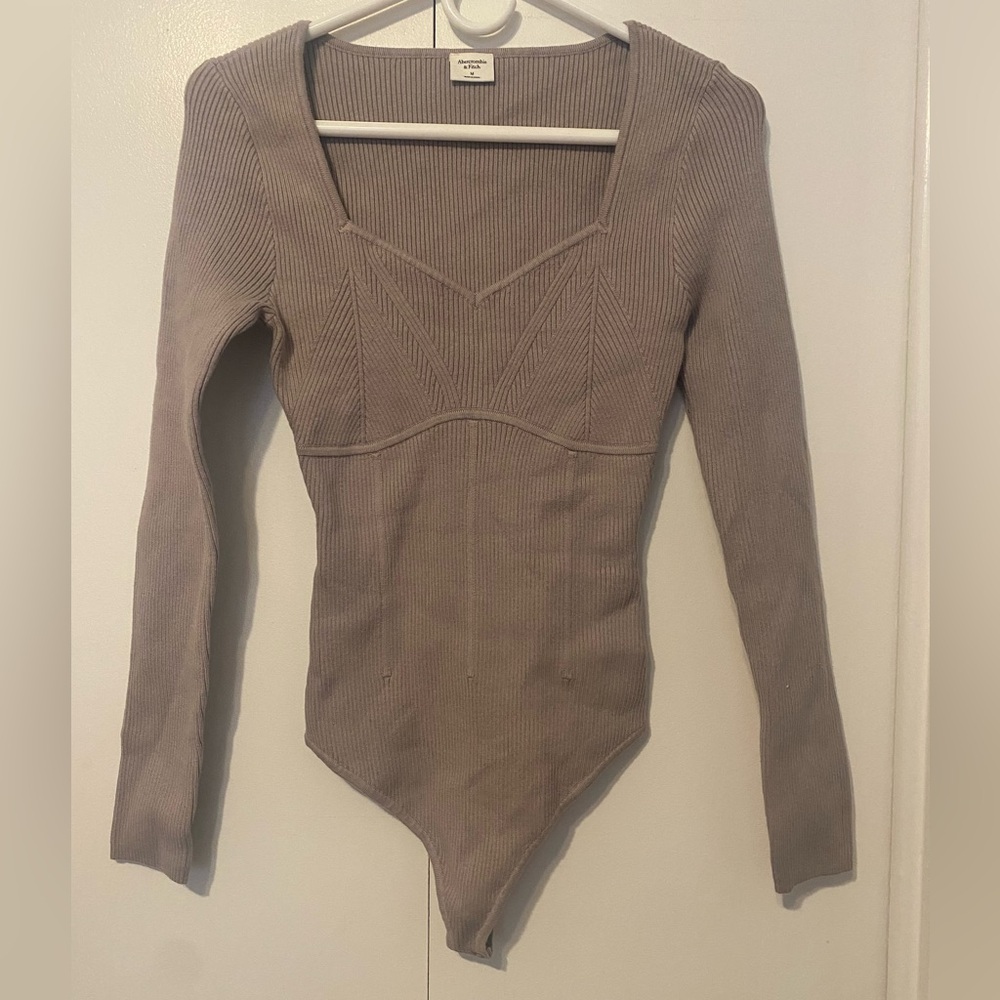 Abercrombie and Fitch Sweetheart Bustier Sweater Bodysuit